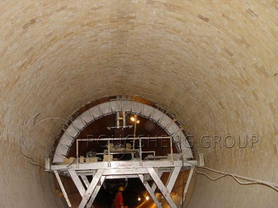 Refractory Lining for Rotary Kiln Hazardous Waste Incinerators